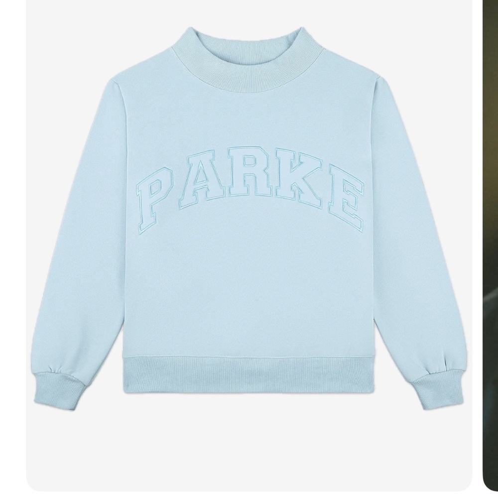 PARKE ice tonal varsity mock neck s/m